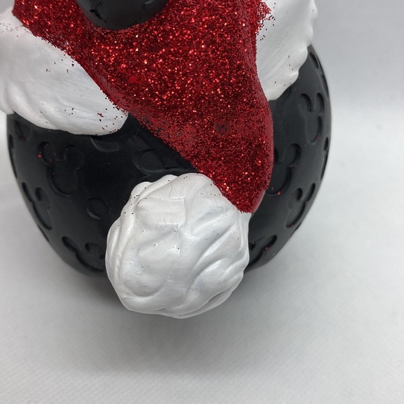 Disney Christmas Mickey Mouse Red Glitter Santa Hat Soap Dispenser - Picture 7 of 12